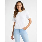Sofia by Sofia Vergara Women's Crewneck Tee with Short Sleeves, Size: M, Vivid White
