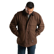 Berne Heartland Washed Chore Coat for Men - Bark - 2XLT
