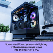 iBUYPOWER Y40 PRO Gaming Desktop PC, AMD Ryzen 7 9800X3D 8-Core Processor, AMD Radeon RX 9070XT 16GB Graphics, 32GB DDR5 RGB 5200MHz RAM, 2TB NVMe SSD, Windows 11 Home, Black