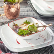 Corelle MFMSCS16 Splendor Square 18-piece Dinnerware Set, Service for 6