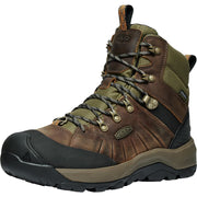KEEN Revel IV Polar Insulated Waterproof Hiking Boots for Men - Bison/Orange Pepper - 8M