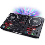Numark Party Mix II DJ Mixer Controller Set With 2 Decks and Party Lights
