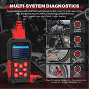 FXTUL M4 Harley Motorcycle Diagnostic Tool with OBD2, ABS, ECU, TPMS, IMMO Code Reader, Real-Time Data and Voltage Test MMT804#251022