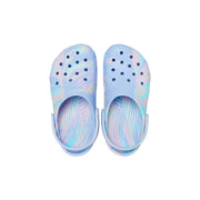 Crocs Kids Classic Marbled Tie Dye Clog, Moon Jelly Multi, Lightweight Waterproof Breathable, 1 Little Kid, 207002