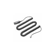 Poly Telephone Interface Cable for CS500 Series Wireless Headsets, 1.75 ft, Black, 85R57AA