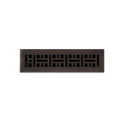 Brass Monarch Design Floor Register With Louvers - 2 1/4