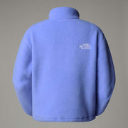 The North Face Fleeski Quarter-Zip Pullover for Ladies - Peak Purple 3D Summit Mesh Print - L