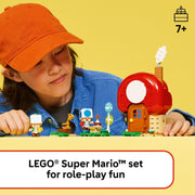 LEGO Super Mario Party at Toads House Building Set, 276 Pieces, Includes Blue and Green Toad Figures, Interactive Action Tags, Ages 7+