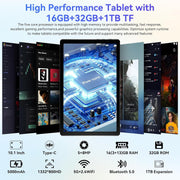 AEEZO YHB-C10-BK Android 15 5-Core 10inch Tablet,16GB Ram+32GB ROM +1TB Expand,IPS Display, Widevine L1, 5G Wifi, Black