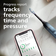 Philips Hx9911/92 Sonicare DiamondClean 9000 Special Edition Electric Toothbrush, Blue Black, Pressure Sensor, 4 Modes, 3 Intensities