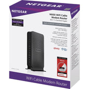 Netgear C3700-100NAS N600 Dual-Band Router With DOCSIS 3.0 Cable Modem - Black