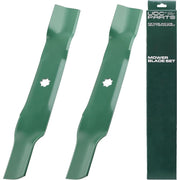 UDC Parts High Lift Side Discharge Lawn Mower Blades, Steel, 2 Pack, 7-Point Star Center Hole, Compatible with John Deere 42 Inch Deck AM137327