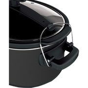 BLACK+DECKER 7-Quart Slow Cooker with Chalkboard Surface, Locking Lid, 3 Heat Settings, Removable Stoneware Crock, SCD4007