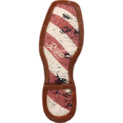 Durango Rebel Patriotic Flag Western Boots for Men - Brown - 11.5M