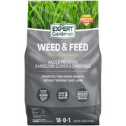 Expert Gardener 100546874 Weed & Feed Plus Crabgrass Control, Lawn Fertilizer 18-0-1, 12 lb. Prevents up to 5 Months