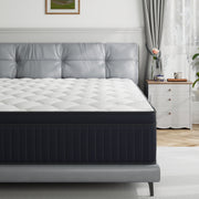 Babo Care 12 Inch Queen Hybrid Mattress, Cooling-Gel Memory Foam, Individually Pocketed Innerspring, Medium Comfort, Euro Top, Breathable Knit Fabric