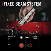 Coast Slayer Red Rechargeable LED Flashlight, 1000 Lumens, Dual Optic System, Magnetic Mount, Five Light Modes, USB-C Fast Charging, Aluminum Body, Black, 31014