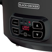 BLACK+DECKER 7-Quart Slow Cooker with Chalkboard Surface, Locking Lid, 3 Heat Settings, Removable Stoneware Crock, SCD4007