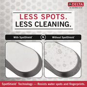 Delta 77550-SS Ara Single Post Toilet Paper Holder in Brilliance, Stainless Steel