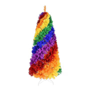 Bringstar XHJ75T-1825T 7.5FT Rainbow Artificial Tree with 1825 Premium PVC Branch Tips, Hinged