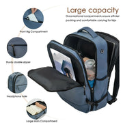 Tripcomp TR2006 3 Piece Luggage Sets, Hardside Carry On Luggage Purplish Blue