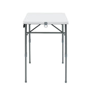 Mainstays 40in Adjustable Height Centerfold Folding Table, White, Portable, Durable, 14361068731