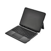 Onn Keyboard Folio Case for 11 Inch Tablet, Detachable Bluetooth Keyboard with Built-In Trackpad, Magnetic Kickstand, Integrated Stylus Holder, Black
