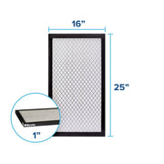 Filtrete 3M 16x25x1 HVAC Furnace Air Filter, MPR 2500, MERV 14, Premium Allergen and Ultrafine Particles, Pleated, 4 Pack, EAX01-4