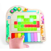 HaPe E8599 Rainbow Rhythm Pixel Piano Interactive Musical Toy for Toddlers, Multicolor