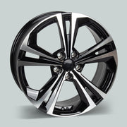 Onesaimei 18x7.5 Alloy Wheel Rim Black, 5x114.3mm Lug Pattern, 66.1mm Center Bore, 43mm Offset for Nissan Sentra SR 2020-2022