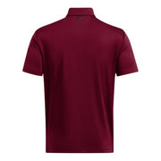 Under Armour Tech Short-Sleeve Men's Golf Polo, Cardinal Black, Performance Fit, Moisture Wicking, Anti-Odor Technology, 1290140
