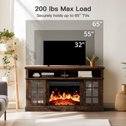 Myfurnideal Y3YI25 Electric Fireplace TV Stand for 65