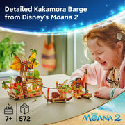 LEGO 43258 Disney Moana 2 Kakamora Barge Kids Toy - Pretend Play Building Set for Boys and Girls