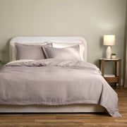 Allswell King California King Duvet Cover Set, Tencel Lyocell Face, Breathable Cotton Reverse, Moisture-Wicking Fabric, Taupe Fog, 3-Piece