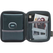 Fujifilm Instax Square Link Camera Case, Durable EVA Resin Hard Shell, Woven Gray, Compact with Mesh Pockets, 600023109