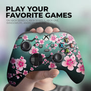 DreamController Cherry Blossom_XSX_NM X-Box Controller Wireless Compatible, Non-Modded - Front Print Only