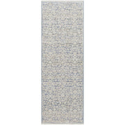 Better Homes & Gardens Blue Floral Runner Rug, 29 in x 7 ft, Polyester, Fringed Edges, 669078