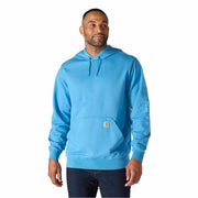 Carhartt 106253-Ho6 Relaxed-Fit Garment-Dyed Graphic Long-Sleeve Hooded Sweatshirt, Horizon Blue, XL