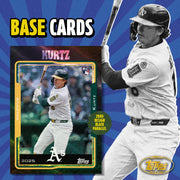 Topps 2025 Archives Baseball Value Box, 56 Trading Cards, 7 Packs, Exclusive Black Foilboard Parallels and Insert Cards, 95126919149