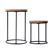 Better Homes & Gardens BH5628079493006 Acacia Top Plant Stand, 2 Pack