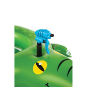 BigMouth Inc Gator Pool Float with Built-In Water Blaster, Green, Ages 4+, Supports Up to 110 lb, 64 in