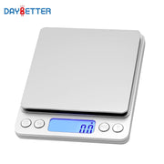 DAYBETTER Kitchen Scale, 6.6lb/3kg Capacity, 0.1g Precision Digital Food Scale, Stainless Steel Pan, Multifunctional Units, Piece Counting