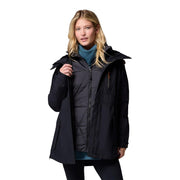 Columbia Payton Pass II 3-in-1 Women's Jacket, Waterproof Breathable Shell, Insulated Thermal Liner, Black, Large, 2089731011L