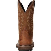 Ariat 10020059-8D Groundbreaker Wide Square-Toe Western Work Boots for Men, Brown, 8M