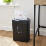 Pen & Gear 6-Sheet Cross-Cut Paper/Credit Card Shredder with 3.7 Gallon Bin, Black