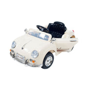Lil' Rider Kid's 58 Speedy Sportster Battery Operated Classic Car with Remote, White, One Size