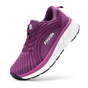 FitVille Womens Wide Running Shoes, Lightweight Sneakers with Arch Support, Purple, Size 7 Wide