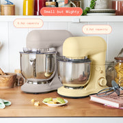 Made By Gather Beautiful 3.5 Qt Tilt-Head Stand Mixer, 12 Speeds, 300W Motor, Stainless Steel Bowl, Buttercream, 29422