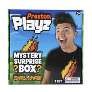 Bonkers Toys Preston Playz Mystery Surprise Box, 13 Collectible Items Including Mini Figures, Plush, Poster, Stickers, Wristband, Trading Cards, Ages 5+