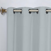 Home City Inc. Superior Solid Room Darkening Curtain Set, Stone Blue, 2-Pack, 42 x 96 in